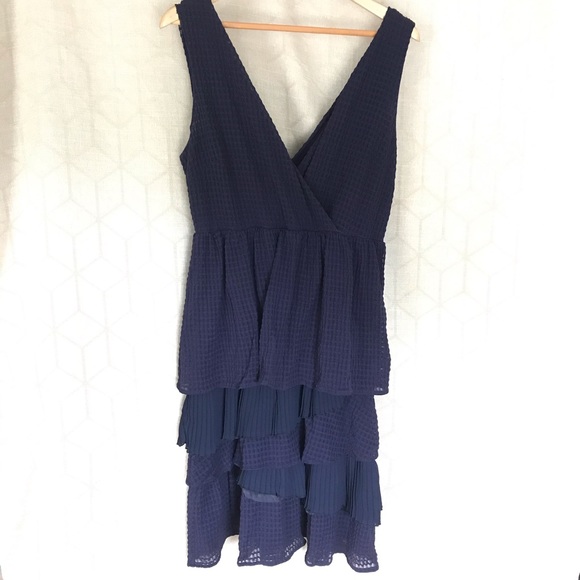 Anthropologie Ric Rac Gingham Ruffle Tiered Dress - Picture 2 of 8